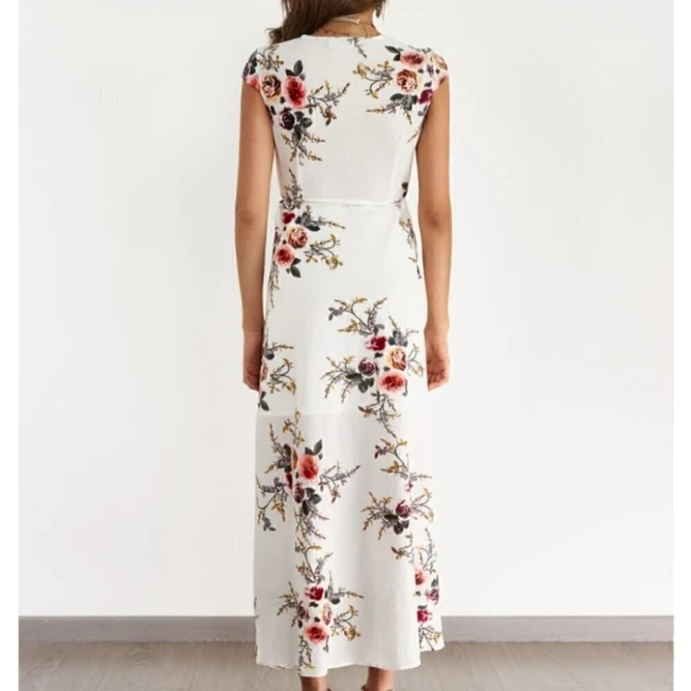 Floral Wrap Dress - Picture 5 of 10